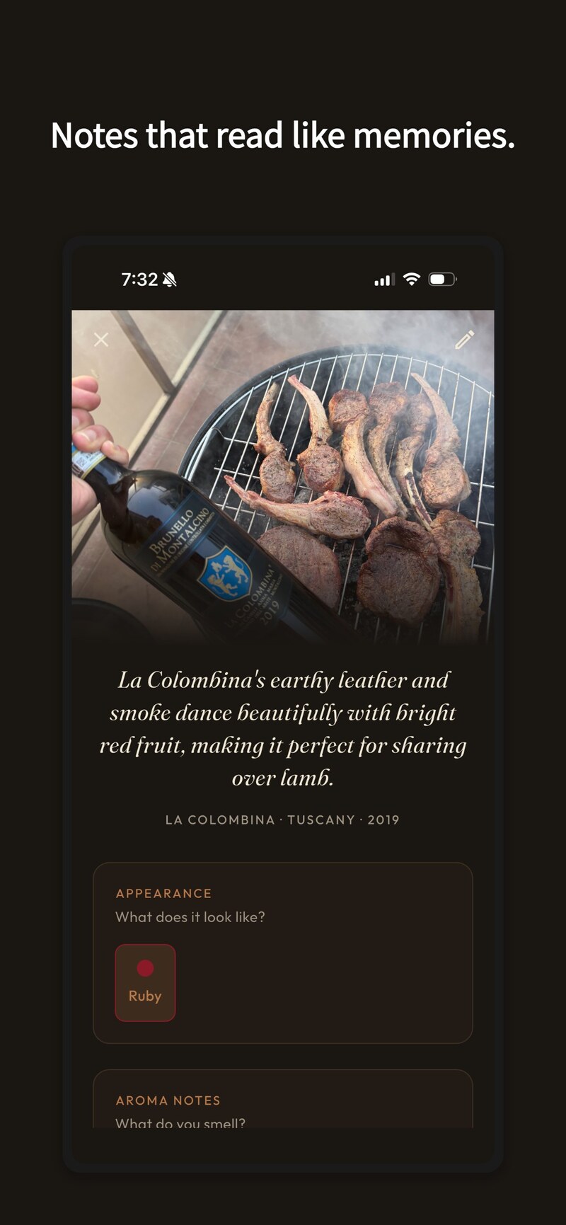와인 테이스팅 노트 상세 — La Colombina Brunello di Montalcino